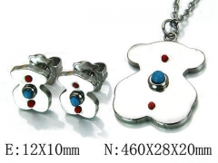 HY Wholesale Bears Earring/Pendant Set-HY90S0141HKY