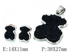 HY Wholesale Bears Earring/Pendant Set-HY64S0844HOX