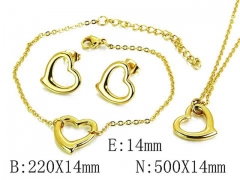 HY Wholesale jewelry Heart shaped Set-HY59S2746PE