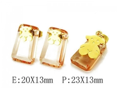 HY Wholesale Bears Earring/Pendant Set-HY64S0804IHF