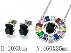 HY Wholesale Bears Earring/Pendant Set-HY02S2553HLS