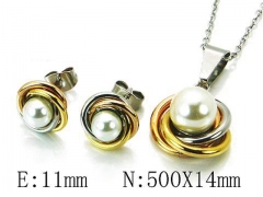 HY Wholesale Jewelry Natural Pearl Set-HY59S2700HHW