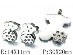HY Wholesale Bears Earring/Pendant Set-HY64S0927HKF