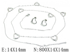 HY Wholesale jewelry Heart shaped Set-HY59S1294HJA