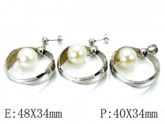 HY Wholesale Jewelry Natural Pearl Set-HY64S0775HIX