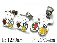 HY Wholesale Bears Earring/Pendant Set-HY64S0519HJF