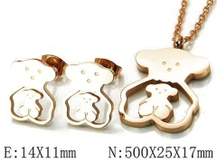 HY Wholesale Bears Earring/Pendant Set-HY90S0012HMB