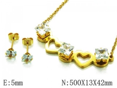 HY Wholesale 316 Stainless Steel jewelry Set-HY21S0128PL