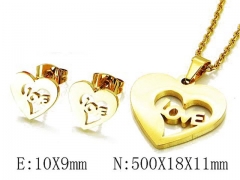 HY Wholesale jewelry Heart shaped Set-HY58S0514JS