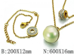HY Wholesale Jewelry Natural Pearl Set-HY06S0970HMT