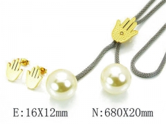 HY Wholesale Jewelry Natural Pearl Set-HY64S0710IHC