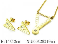 HY Wholesale 316 Stainless Steel jewelry Set-HY81S0509HIE