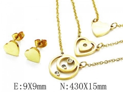 HY Wholesale jewelry Heart shaped Set-HY85S0201PY