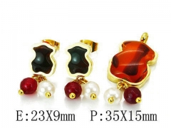 HY Wholesale Bears Earring/Pendant Set-HY64S0784HNW