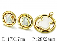HY Wholesale Bears Earring/Pendant Set-HY64S0521ISD