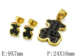 HY Wholesale Bears Earring/Pendant Set-HY64S0464IIZ