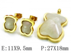 HY Wholesale Bears Earring/Pendant Set-HY64S0283HOZ