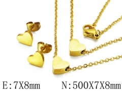 HY Wholesale jewelry Heart shaped Set-HY54S0234PW