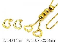 HY Wholesale jewelry Heart shaped Set-HY59S2817IDD