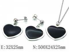 HY Wholesale jewelry Heart shaped Set-HY64S1044HSS