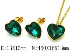 HY Wholesale jewelry Heart shaped Set-HY85S0169MC