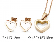 HY Wholesale jewelry Heart shaped Set-HY91S0557HHL