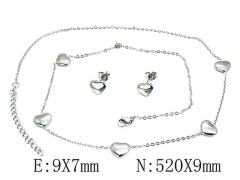 HY Wholesale jewelry Heart shaped Set-HY59S2854PR