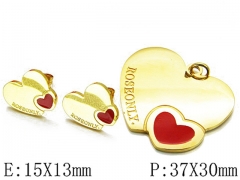 HY Wholesale jewelry Heart shaped Set-HY81S0227HLC