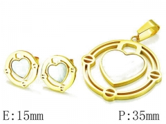 HY Wholesale 316 Stainless Steel jewelry Set-HY64S0903HLW