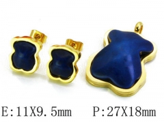 HY Wholesale Bears Earring/Pendant Set-HY64S0287HOZ