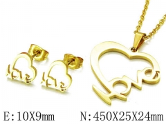 HY Wholesale jewelry Heart shaped Set-HY54S0435MT