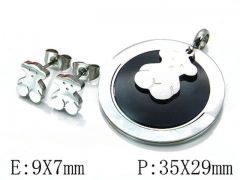HY Wholesale Bears Earring/Pendant Set-HY64S0545ITT