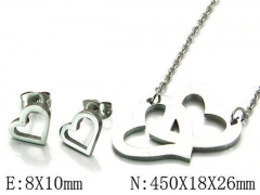 HY Wholesale jewelry Heart shaped Set-HY54S0381LX