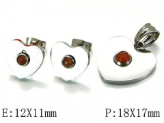 HY Wholesale jewelry Heart shaped Set-HY64S0673HJC