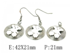 HY Wholesale Bears Earring/Pendant Set-HY64S0810HMX