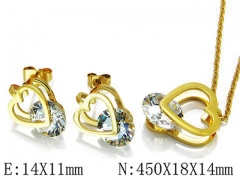 HY Wholesale jewelry Heart shaped Set-HY21S0101PL
