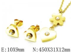 HY Wholesale jewelry Heart shaped Set-HY90S0206HML