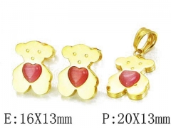 HY Wholesale Bears Earring/Pendant Set-HY64S0959HJQ