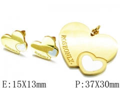HY Wholesale jewelry Heart shaped Set-HY81S0225HLC