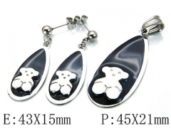HY Wholesale Bears Earring/Pendant Set-HY64S0563HOX