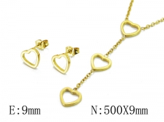 HY Wholesale jewelry Heart shaped Set-HY59S1309OW