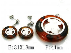 HY Wholesale Bears Earring/Pendant Set-HY64S0686IIQ