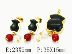 HY Wholesale Bears Earring/Pendant Set-HY64S0790HNE