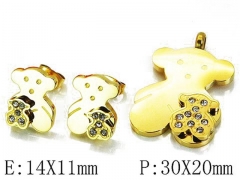 HY Wholesale Bears Earring/Pendant Set-HY64S0930HME