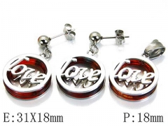 HY Wholesale 316 Stainless Steel jewelry Sets-HY64S0932HNW