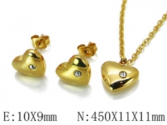 HY Wholesale jewelry Heart shaped Set-HY21S0120PL