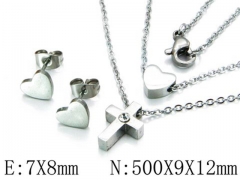 HY Wholesale jewelry Heart shaped Set-HY54S0235OE