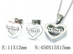 HY Wholesale jewelry Heart shaped Set-HY91S0564PW