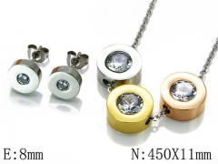 HY Wholesale Three Color jewelry Set-HY21S0098HIL