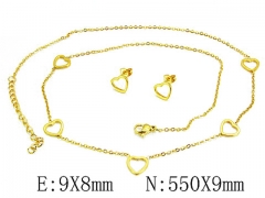 HY Wholesale jewelry Heart shaped Set-HY59S2874HHG